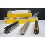 Three boxed E Suydam & Co HO Railroad Equipment items of brass rolling stock to include RR-6 RY Post