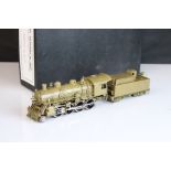 Boxed Hallmark Models Inc HO gauge Missouri Pacific Mopac 2-8-0 brass locomotive & tender,