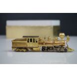 Boxed Master Series HO gauge DSP&P Mason Bogie Denvewr 2-8-6T brass locomotive, unpainted, precision