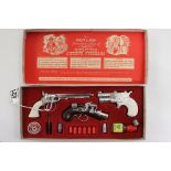 Boxed Outlaw Presentation Case of Miniature Antique Firearms, complete