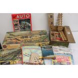 Boxed Airfix Gun Emplacement Assault Set and boxed Airfix Pontoon Bridge (both unchecked), plus