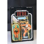 Star Wars - Carded Kenner Return of the Jedi Luke Skywalker X-Wing Fighter Pilot, 77 back,