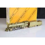 Boxed Sunset Models HO gauge Santa Fe 2-8-2 '4000' Class locomotive with tender made in Korea by