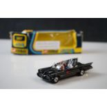 Boxed Corgi 267 Rocket Firing Batmobile diecast model with Batman & Robin figures, with envelope