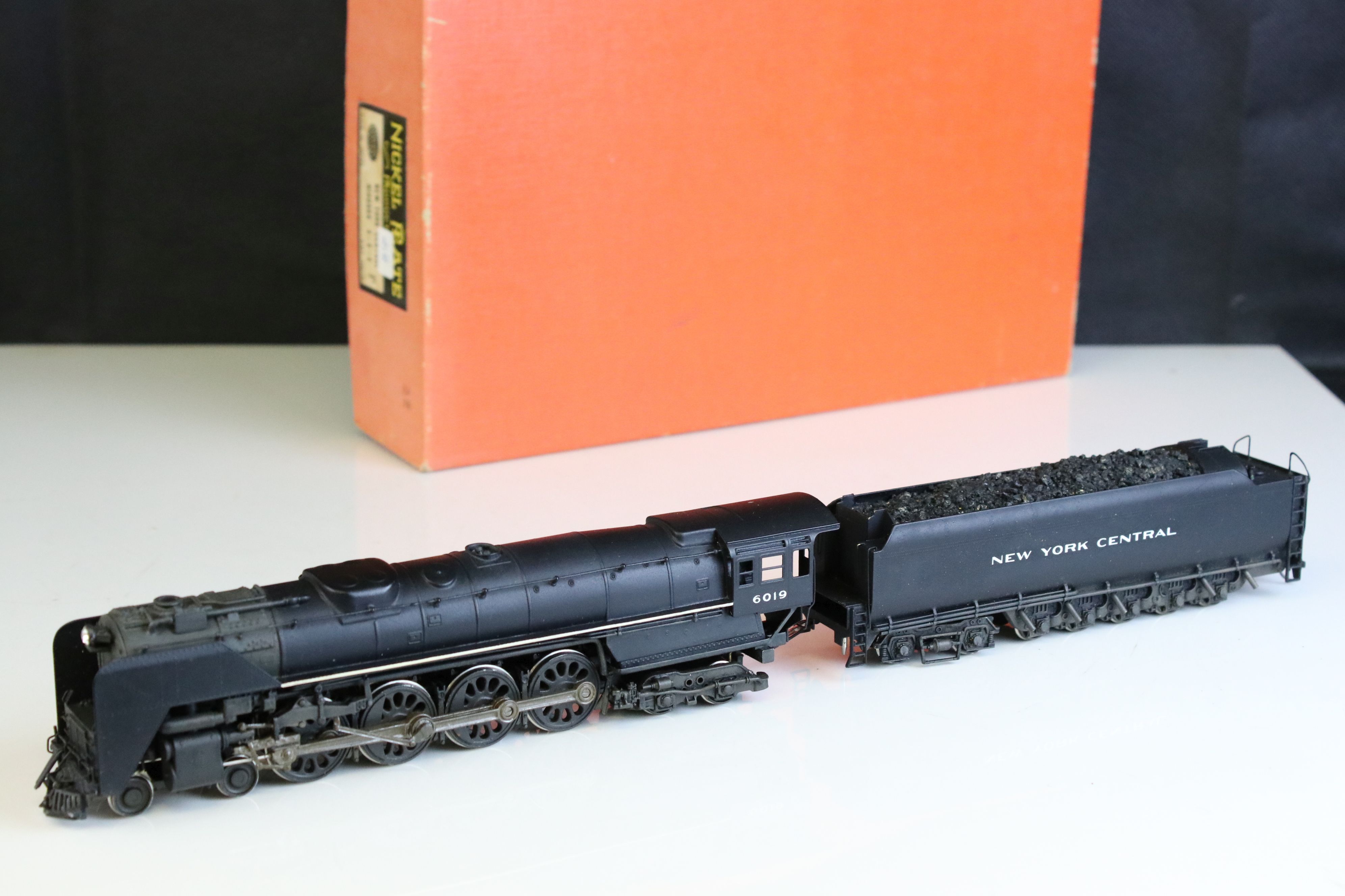 Boxed Nickel Plate Products HO gauge New York Central Niagara 4-8-4 brass locomotive & tender (KMT