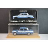 Boxed Pauls Model Art Minichamps 1:18 Alfa Romeo Guilia Super Polizia diecast model contained within