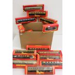 23 Boxed Hornby OO gauge items of rolling stock to include 44025 GWR Autocoach, R458 GWR