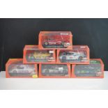 Six boxed/cased & sealed Slot it slot cars to include CA25a 96 IMSA n 5 Daytona 3 Hours 1986,