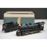 Boxed United Scale Models HO gauge Frisco Russian 2-10-0 brass locomotive & tender, for Pacific Fast
