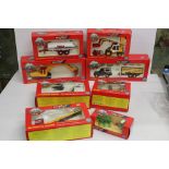 Eight boxed Britains 1:32 farming models to include 9651 Land Rover, Trailer and Accessories, 9602