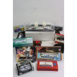 22 x Boxed and carded diecast models to include Feva, Mattel, Tomy, Buddy L Brute Greyhound Bus,