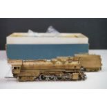 Boxed United Scale Models HO gauge Santa Fe 2-8-4 brass locomotive exclusively for Pacific Fast Mail