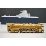 Japanese Fujiyama HO gauge A-3 4-8-4 brass locomotive for Pacific Fast Mail Northern, with tender.