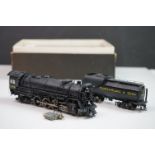 Boxed Hallmark Models INC HO gauge Chesapeake & Ohio K-2 2-8-2 1189 brass locomotive & tender,