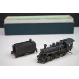 Boxed Fujiyama Kogyo Co Ltd HO gauge A&L 4-6-0 Brass locomotive & tender, painted, Japan,