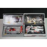 Two boxed Slot it slot cars to include CW19 Audi R8 LMP n.8 1st 24th Le Mans 2000 and CW17 Audi