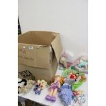 Large collection of contemporary soft toys, including various glove puppets (Sooty Sweep etc)