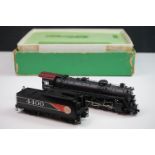 Boxed Overland Models Inc HO gauge Frisco '4400' 4-8-2 4400 brass locomotive & tender (Korea),