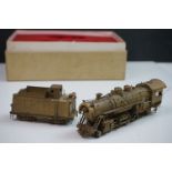 Boxed Sunset Models HO gauge Casper Denver & Salt Lake 2-8-2 (FWH) brass locomotive & tender by