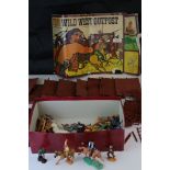 Quantity of mid-late 20th C plastic Wild West figures, mainly Britains & Timpo featuring Swoppets