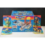 Boxed Galoob Micro Machines Super City Toolbox and 9 x mini playsets, appearing complete but