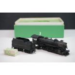 Boxed Overland Models HO gauge New York Central System H-5t 2-8-2 brass locomotive & tender, made in