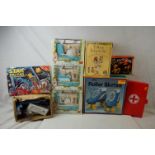 Collection of boxed circa 60's toys to include Falcon Star Patrol Jigsaw, Chad Valley Talking Phone,