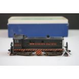 Alco HO gauge 1034 Southern Pacific Switcher brass locomotive by KMT, Japan, painted, boxed