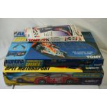 Boxed Scalextric Opel Motorstorm, plus boxed Tomy Aurora Formula 1 Duel and Tomy AFX Drift Action
