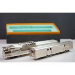 Boxed Nickel Plate HO gauge Dispatchers Special California Zephyr Cars - Dome Observation &