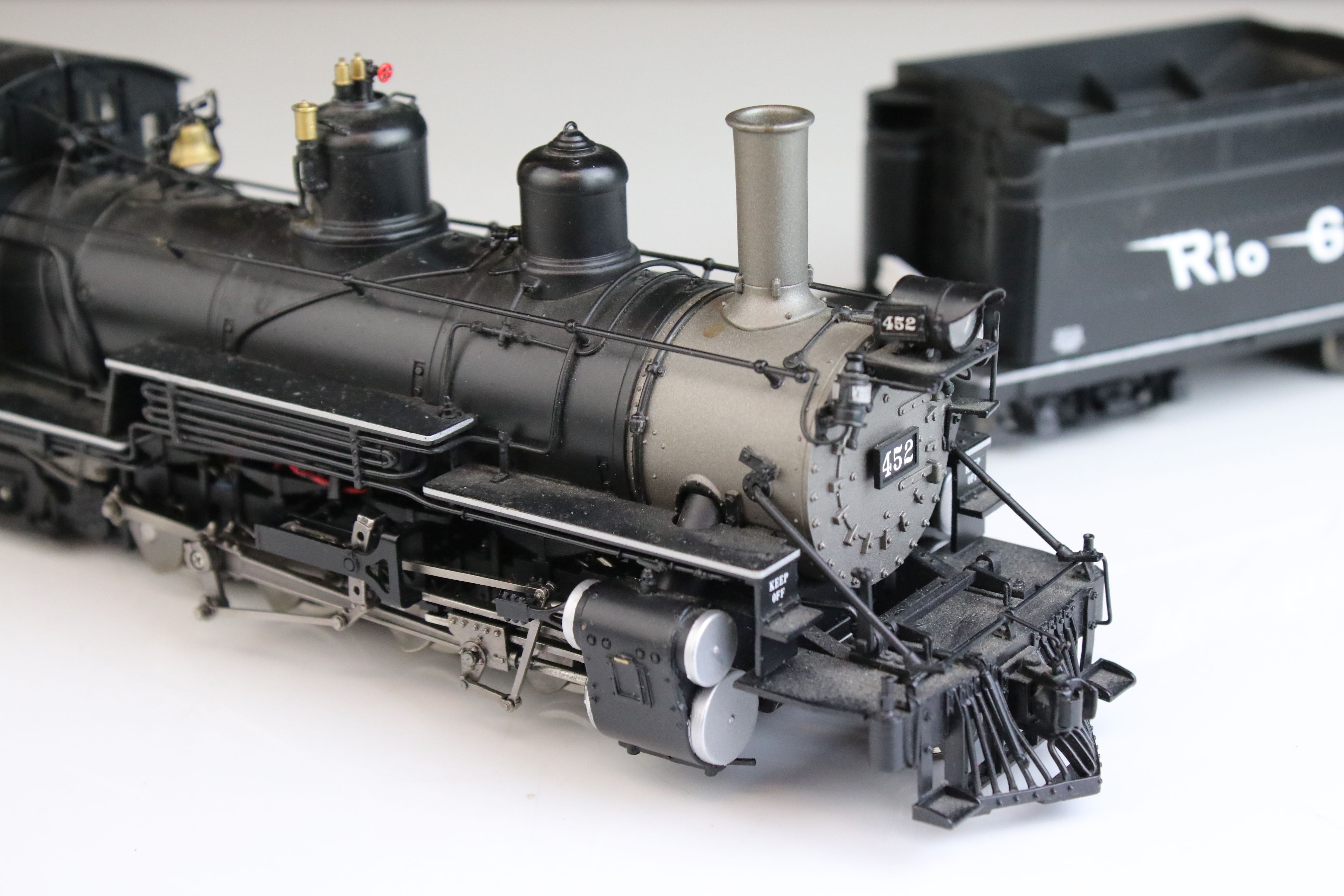 Boxed Mountain Model Imports (Korea) ON3Scale K-27 2-8-2 Factory Painted Road #452 D & RGW - Image 11 of 28