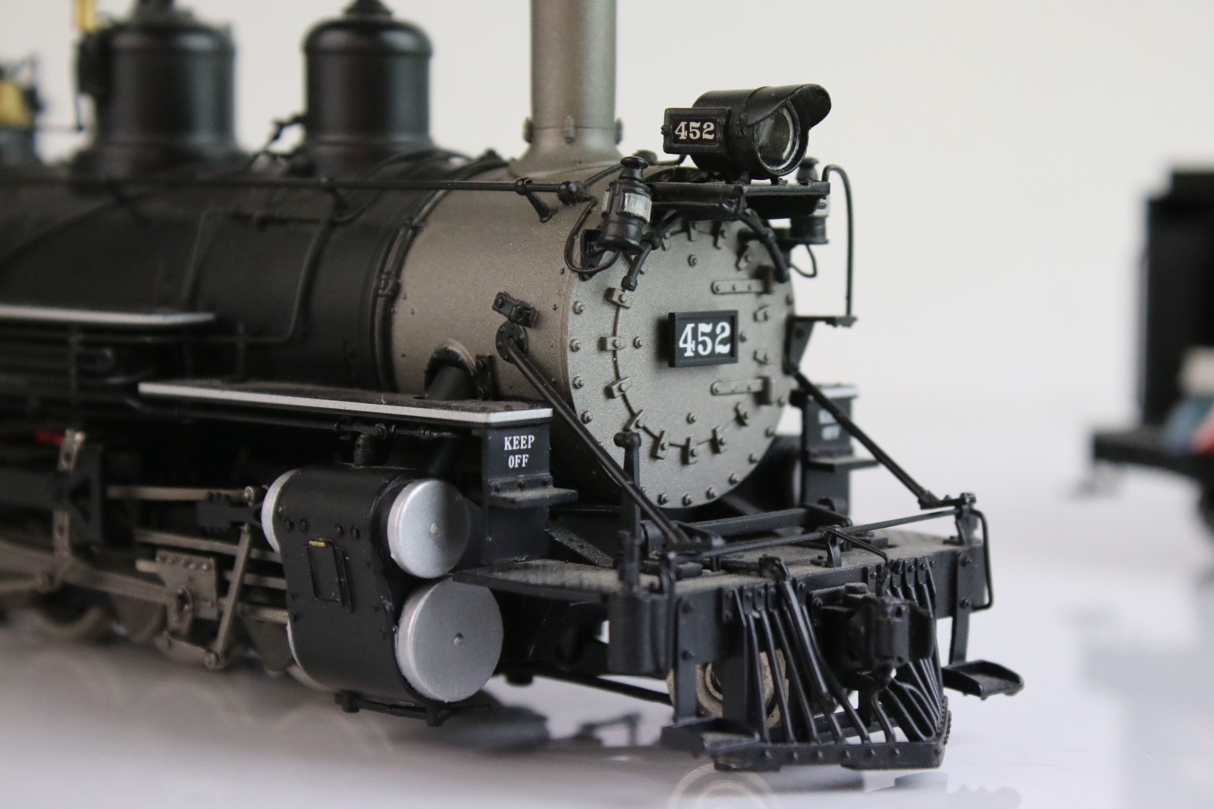 Boxed Mountain Model Imports (Korea) ON3Scale K-27 2-8-2 Factory Painted Road #452 D & RGW - Image 7 of 28