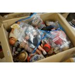 Collection of vintage dolls and toys to include many plastic dolls featuring Peggy Nisbet, china