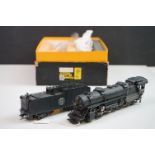 Boxed Nickel Plate Products HO gauge DM & IR 2-10-4 brass locomotive & tender, KMT (Japan), painted,