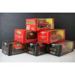 Five boxed 1:24 scale Burago diecast models to include 0510 Ferrari 250 GTO (1962), 3 x 1502