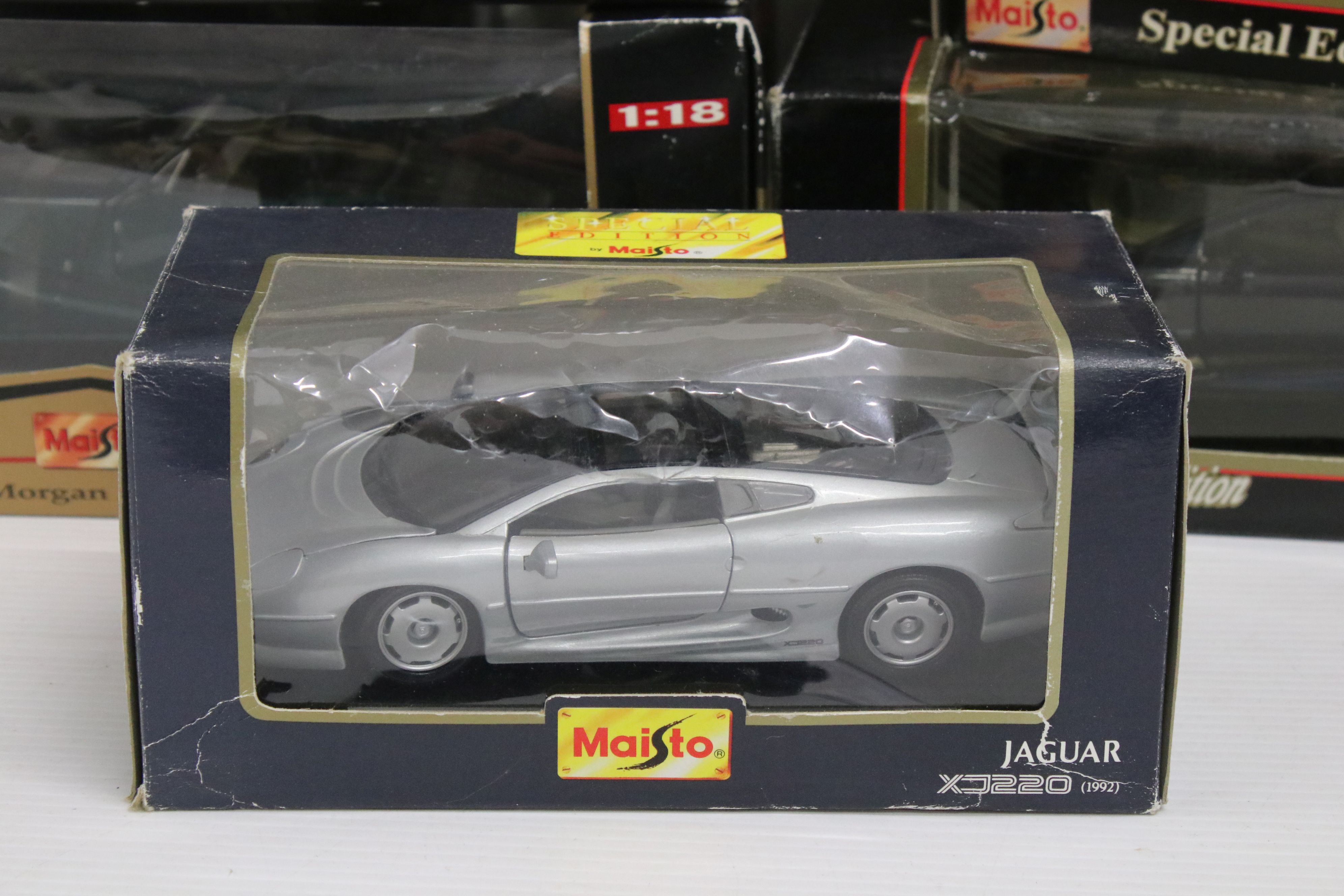 Eight boxed Maisto diecast models to include 7 x 1:18 scale models featuring Jaguar XK8, Jaguar - Image 2 of 8