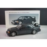 Boxed 1:18 Auto Art Millennium Mercedes Benz 190 E 2.5-16 Evolution II diecast model, missing one