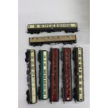 Seven OO gauge items of rolling stock, all coaches, to include 5 x Hornby & 2 x Lima