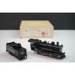 Boxed Trains Inc TID D8 RGW C-48 2-8-0 brass locomotive & tender, painted, appearing excellent, gd