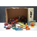 Collection of play worn diecast models to include Corgi, Matchbox etc, plus 2 x boxed Corgi