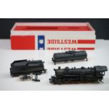 Boxed Westside Model Company HO gauge Baltimore & Ohio 2-8-2 Mikado with Aux Tender brass locomotive