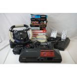 Retro Gaming - Unboxed Sega Master System console (untested), with 2 x Mega Drive controllers (one