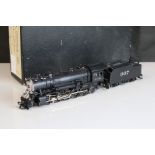 Boxed Hallmark Models Inc HO gauge ATSF 9,000 Series 2-10-2 brass locomotive & tender made by Dong