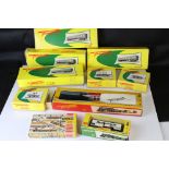 Collection of Fleischmann HO gauge rolling stock contained in 9 boxes, a few part built examples,