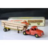 Boxed French Dinky Supertoys 36A Tracteur Willeme Avec Semi-Remprque Fardier diecast model, orange