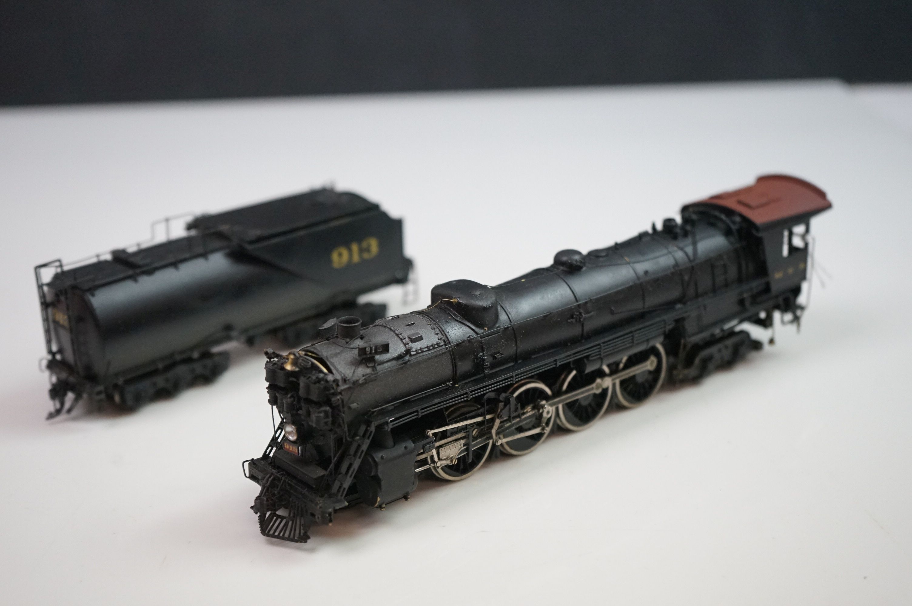 Boxed Westside Models HO gauge Great Northern S-2 4-8-4 brass locomotive & tender made by - Image 2 of 14