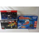 Two boxed remote controlled vehicles to include Taiyo Max Hopper 4WD and Airtech Bladerunner II,