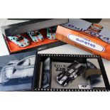 Two boxed Fly Car Model slot car sets to include Historical Teams Collection Team Gulf GT40 24 Hr Le
