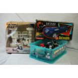 Boxed Kenner Batman The Animated Series Batmobile, tatty box and boxed Hasbro Action Man Moon