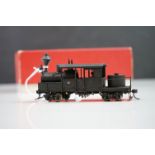 Boxed HO gauge Class A Climax brass locomotive by Nakamura Seimitsu KK, painted, appearing vg with